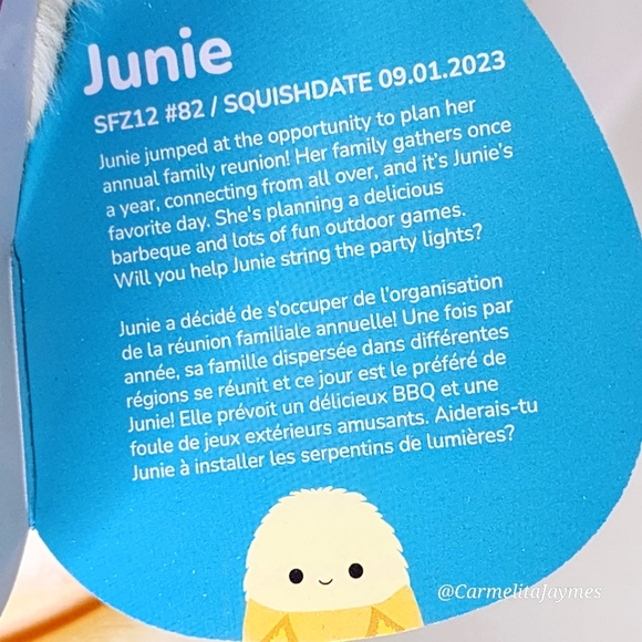 JUNIE 🍌 FuzzAMallow Banana Original Squishmallow By Kellytoy ☆ NWT ☆ - Picture 4 of 8